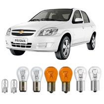 Lampadas lanterna pisca ré freio prisma 2006 07 08 09 a 2018