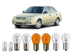 Lampadas Lanterna Traseira Seta Ré Freio Accent 1995 a 2001