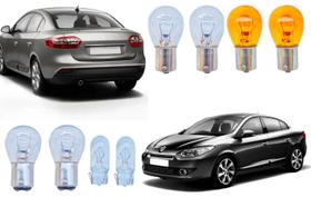 Lampadas lanterna traseira seta ré freio fluence 2011 a 2015