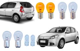 Lampadas Lanterna Traseira Seta Ré Freio Sandero 2008 a 2015