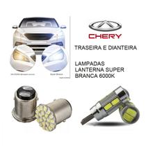Lampadas lanternas chery qq 2011 a 2015 super branca - TIGER VELOX