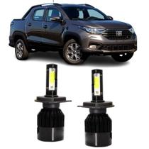 Lampadas led 6000k 7800 lumens fiat nova strada foco simples