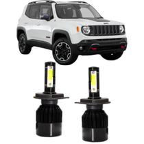 Lampadas led 6000k 7800 lumens jeep renegade foco simples Lampadas led 6000k 7800 lumens jeep renegade foco simples