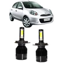 Lampadas led 6000k 7800 lumens nissan march foco simples Lampadas led 6000k 7800 lumens nissan march foco simples