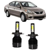 Lampadas led 6000k 7800 lumens nissan versa foco simples
