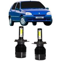 Lampadas led 6000k 7800 lumens renault clio foco simples