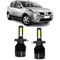 Lampadas led 6000k 7800 lumens renault sandero foco simples Lampadas led 6000k 7800 lumens renault sandero foco simples