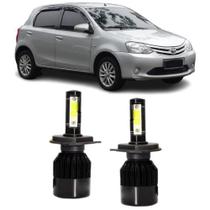 Lampadas led 6000k 7800 lumens toyota etios foco simples