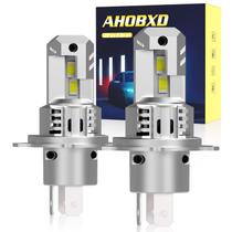 Lâmpadas LED AHOBXD H4 120W 30000LM 6500K Xenon White Pacote com 2