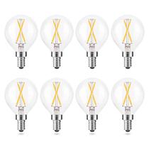 Lâmpadas LED AIELIT E12 2W 2700K reguláveis 25W 200lm, pacote com 8 Lâmpadas LED AIELIT E12 2W 2700K reguláveis 25W 200lm, pacote com 8