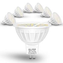 Lâmpadas LED ALIDE 50W MR16 4000K brancas naturais 12V GU5.3, pacote com 6 Lâmpadas LED ALIDE 50W MR16 4000K brancas naturais 12V GU5.3, pacote com 6