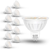 Lâmpadas LED ALIDE MR16 5W 2700K, branco quente, 12 V, pacote com 10 Lâmpadas LED ALIDE MR16 5W 2700K, branco quente, 12 V, pacote com 10