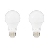 Lâmpadas LED Amazon Basics A19 9W (60W), branco macio, pacote com 2 unidades