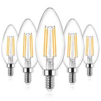 Lâmpadas LED Ascher E12 Candelabra 4W 2700K não reguláveis Lâmpadas LED Ascher E12 Candelabra 4W 2700K não reguláveis