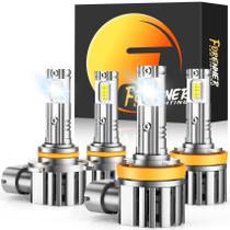Lâmpadas LED automotivas FORENNER H11 9005 6500K à prova d'água, kit com 4 unidades Lâmpadas LED automotivas FORENNER H11 9005 6500K à prova d'água, kit com 4 unidades
