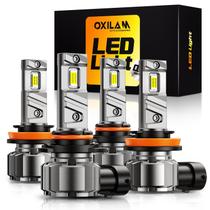 Lâmpadas LED automotivas OXILAM H11 9005 6500K, kit com 4 unidades