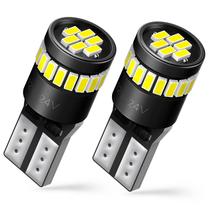 Lâmpadas LED AUXITO 194 6000K brancas 12V 2W para matrícula