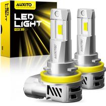 Lâmpadas LED AUXITO H11 H8 H9 6500K Cool White 40000LM Pacote com 2 Lâmpadas LED AUXITO H11 H8 H9 6500K Cool White 40000LM Pacote com 2