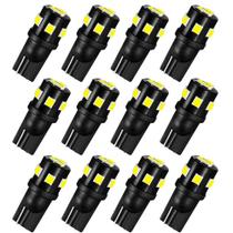 Lâmpadas LED AUXLIGHT T10 921 194 168 912 12V 6000K - Pacote com 12 Unidades