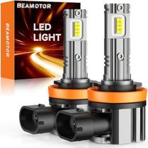 Lâmpadas LED BEAMOTOR H11/H8/H9 Fog Light 6000K brancas, pacote com 2 unidades