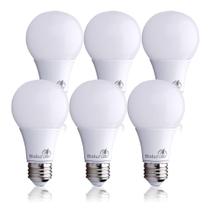 Lâmpadas LED Bioluz ECO Series A19 9W 3000K Soft White, pacote com 6