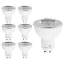 Lâmpadas LED Bioluz LED GU10 7W 3000K reguláveis 500lm, pacote com 6 Lâmpadas LED Bioluz LED GU10 7W 3000K reguláveis 500lm, pacote com 6