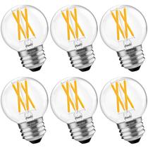 Lâmpadas LED BLINGCOLOR G16.5 6W (60W) E26 3000K, pacote com 6 Lâmpadas LED BLINGCOLOR G16.5 6W (60W) E26 3000K, pacote com 6