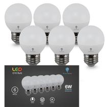Lâmpadas LED Bluex Bulbs G16 6W 550lm 3000K E26 120V, pacote com 6