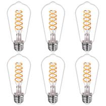 Lâmpadas LED BORT Dimmable Edison 6W (equivalente a 60W) 2700K, pacote com 6