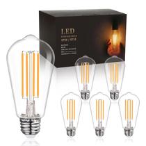 Lâmpadas LED BORT Edison 6W 700lm 2700K E26 reguláveis, pacote com 6