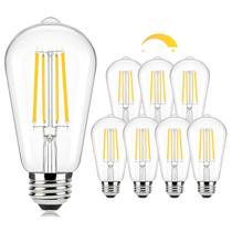 Lâmpadas LED Brightever 7W 850LM Vintage E26 2700K, pacote com 8