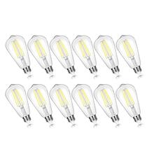 Lâmpadas LED Brightever Vintage 7W ST58 60W, pacote com 12