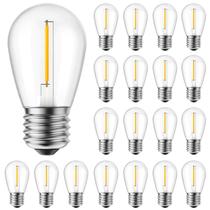 Lâmpadas LED Brightown S14 de substituição de 0,6 W, pacote com 25 Lâmpadas LED Brightown S14 de substituição de 0,6 W, pacote com 25