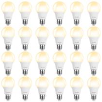 Lâmpadas LED BUBO 60W equivalentes A19 2700K E26, pacote com 24