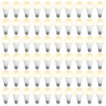 Lâmpadas LED BUBO A19 8W 60W equivalentes a 2700K E26, pacote com 60