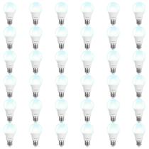 Lâmpadas LED BUBO A19 8W 60W equivalentes a 5000K E26, pacote com 36