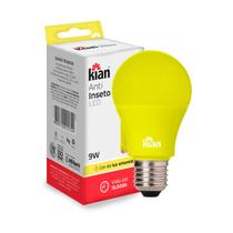 Lâmpadas Led Bulbo 09w Anti inseto Luz Amarela bivolt Kian