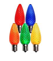 Lâmpadas LED C9 SMD Holiday Bright Lights, pacote múltiplo 25 Lâmpadas LED C9 SMD Holiday Bright Lights, pacote múltiplo 25
