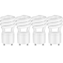 Lâmpadas LED CFL Kittmip GU24 13W 120V 3500K 900lm 4 unidades Lâmpadas LED CFL Kittmip GU24 13W 120V 3500K 900lm 4 unidades
