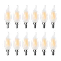 Lâmpadas LED Chandelier Decoaui E12 C11 4W (pacote com 12)