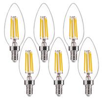 Lâmpadas LED Chandelier FLSNT B11 E12 4,5 W 3500K, pacote com 6