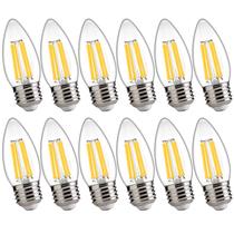Lâmpadas LED Chandelier FLSNT, equivalentes a 100 W, E26, pacote com 12