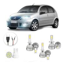 Lampadas Led Citroen C3 2003 A 2008 H1 H1 H7 20000lm