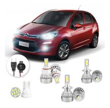 Lampadas Led Citroen C3 2013 A 2016 H16 H7 H7 20000lm