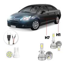 Lampadas Led Citroen C4 Pallas 2006 A 2013 H7 H1 20000lm