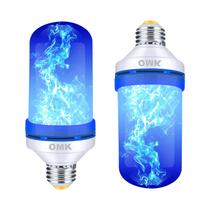 Lâmpadas LED com efeito de chama OMK Blue Flame Christmas