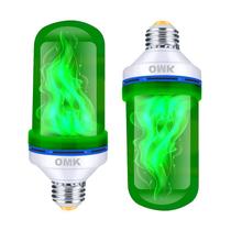 Lâmpadas LED com efeito de chama OMK para decoração de Natal (pacote com 2) Lâmpadas LED com efeito de chama OMK para decoração de Natal (pacote com 2)