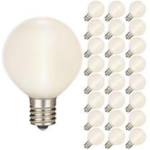 Lâmpadas LED com fio de filamento, pacote com 25 lâmpadas Novelty Lights G50