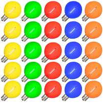 Lâmpadas LED com fio de filamento, pacote com 25 lâmpadas Novelty Lights G50
