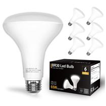 Lâmpadas LED DAYBETTER BR30 9W 5000K reguláveis, pacote com 6 Lâmpadas LED DAYBETTER BR30 9W 5000K reguláveis, pacote com 6